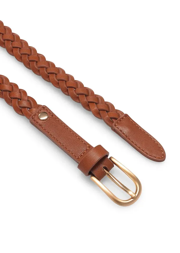 arrow_handplaited_leather_belt_2-1.webp ME+EM Arrow Hand-Plaited Leather Belt | Women Belts And Jewellery