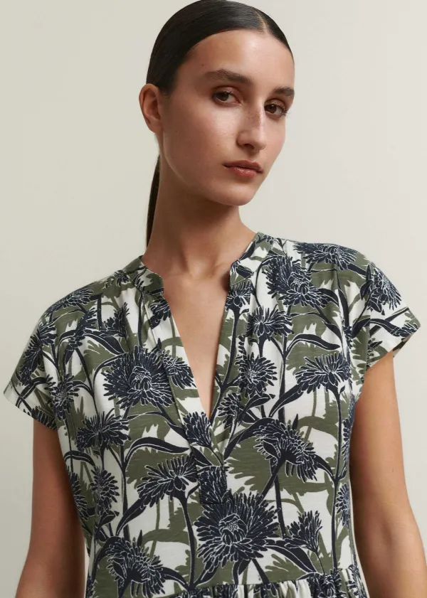 ME+EM Aster Print Tiered Maxi Dress | Women Maxi Dresses