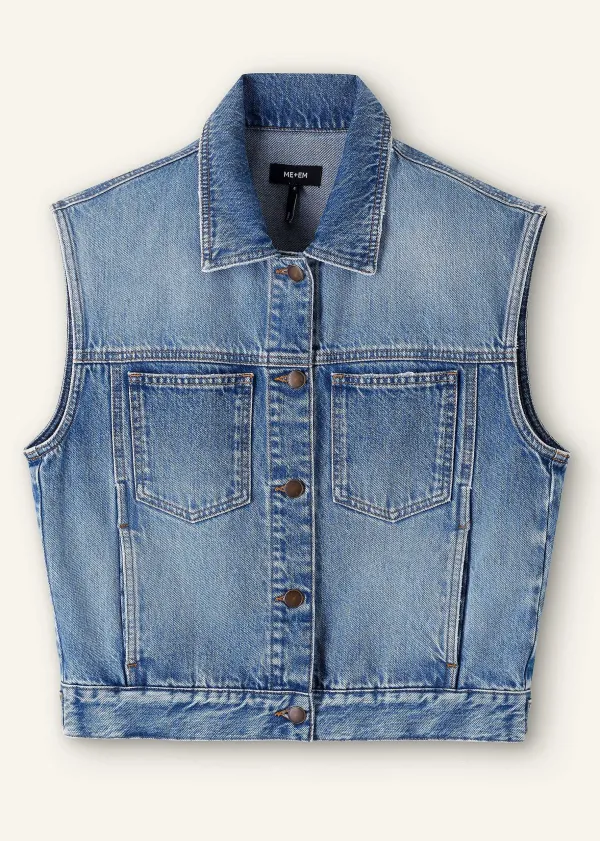 authentic_denim_vest_5.webp ME+EM Authentic Denim Vest | Women Denim