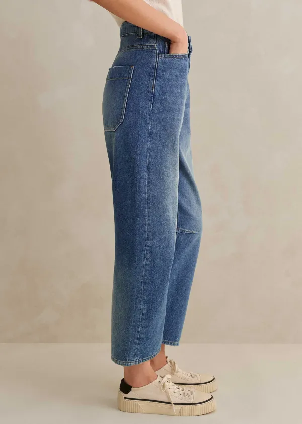 authentic_engineeredleg_jean_2.webp ME+EM Authentic Engineered-Leg Jean | Women Tapered Trousers