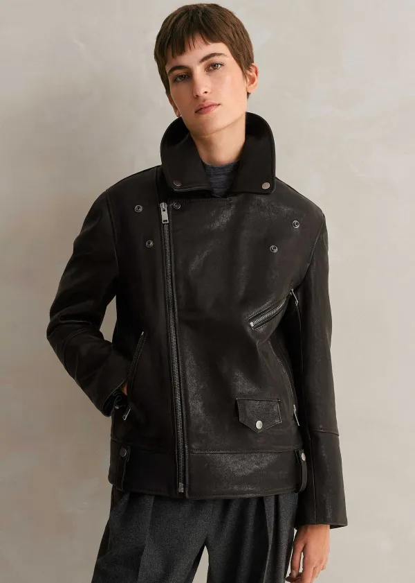 authentic_leather_biker_jacket_3.webp ME+EM Authentic Leather Biker Jacket | Women Leather Jackets