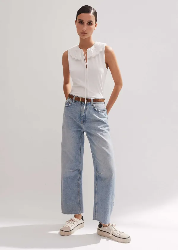 broderie_bib_sleeveless_layering_tank_2.webp ME+EM Broderie Bib Sleeveless Layering Tank | Women Layering Tops