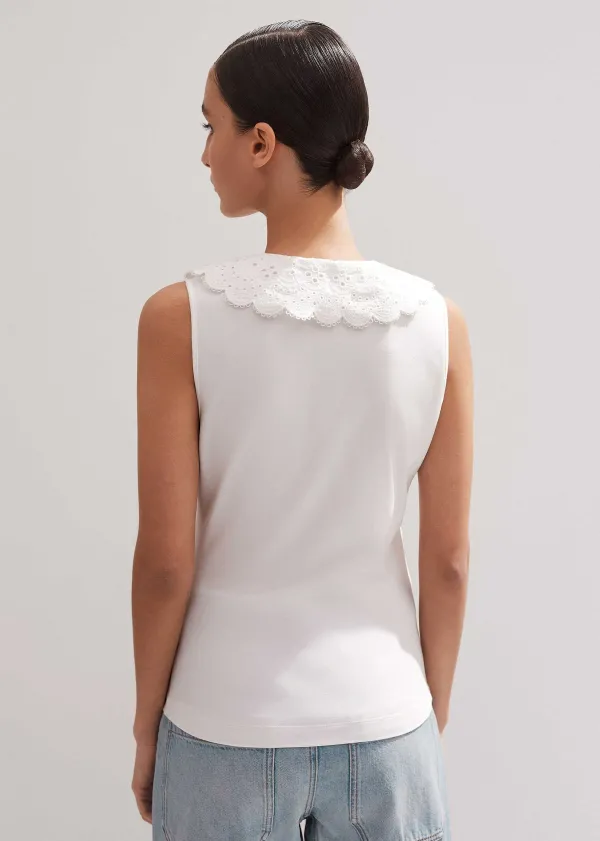 broderie_bib_sleeveless_layering_tank_3.webp ME+EM Broderie Bib Sleeveless Layering Tank | Women Layering Tops