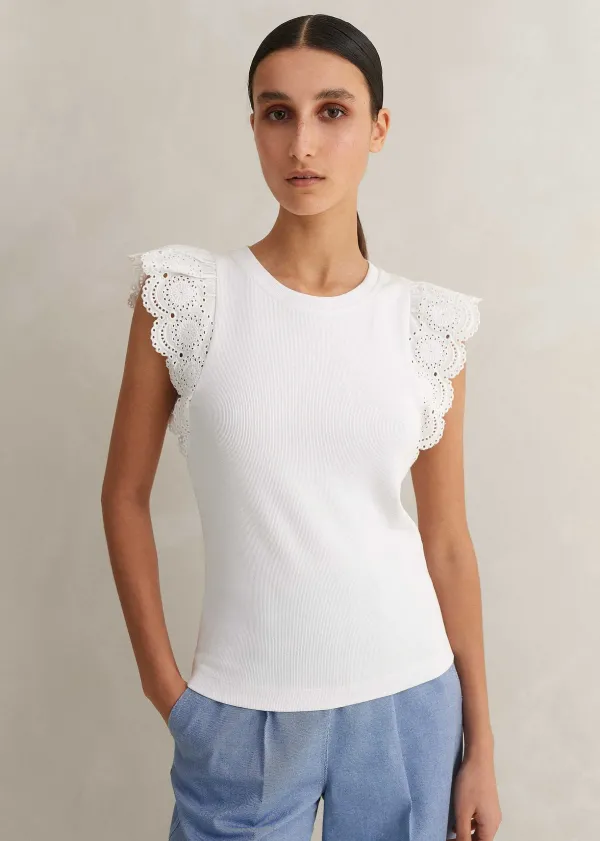 broderie_trim_tank_top_4.webp ME+EM Broderie Trim Tank Top | Women T-Shirts