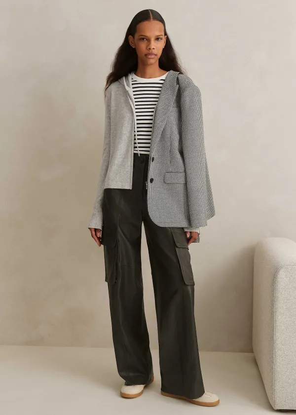 ME+EM Cashmere Relaxed Fit Box Zip Hoody | Women Cashmere