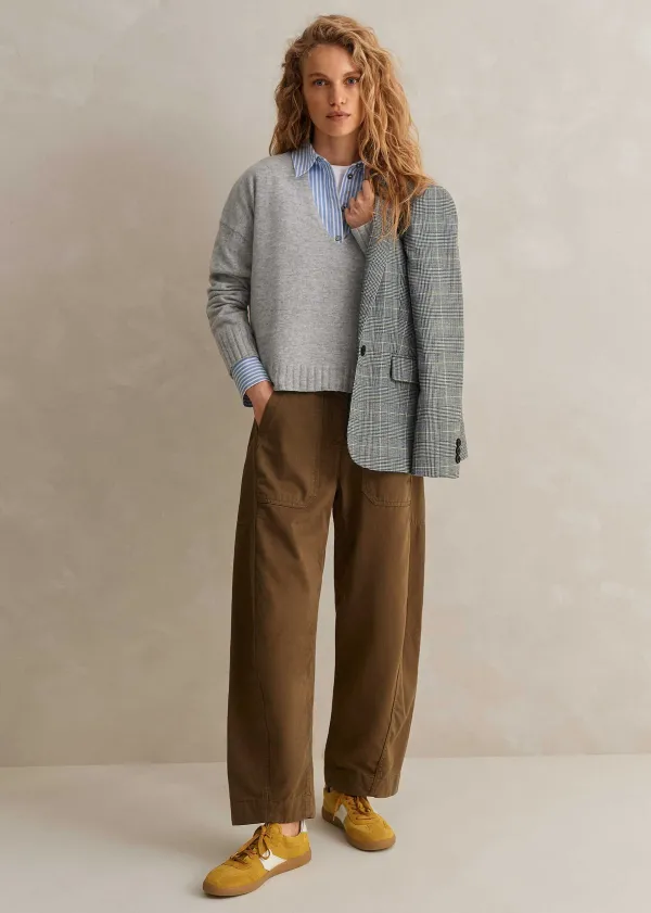 ME+EM Cashmere Relaxed V-Neck Jumper | Women Jumpers