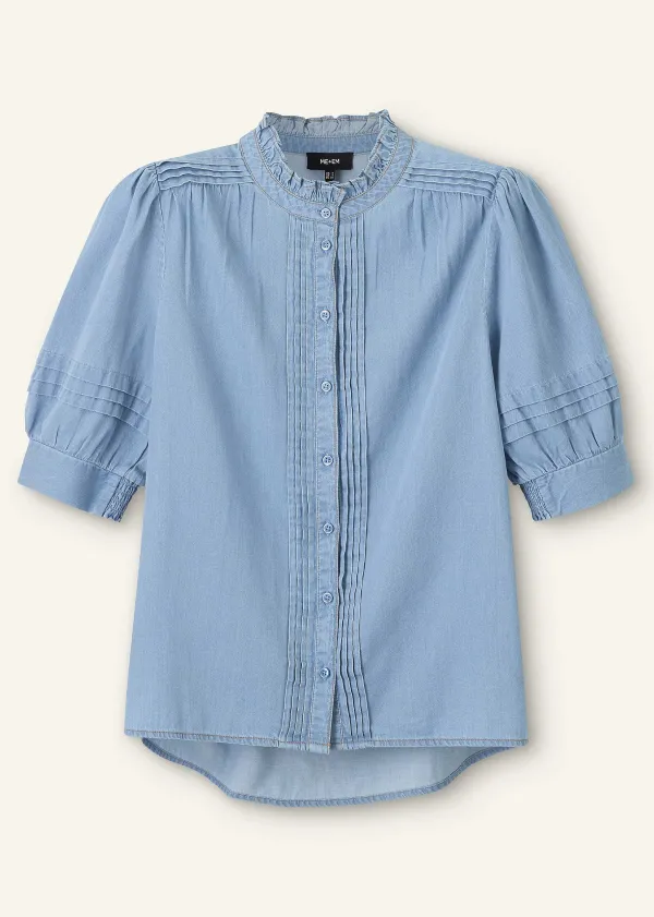 chambray_blouse_3.webp ME+EM Chambray Blouse | Women Blouses