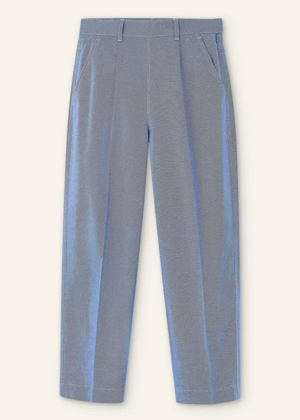 chambray_tailoring_tapered_trouser_4.webp ME+EM Chambray Tailoring Tapered Trouser | Women Tapered Trousers
