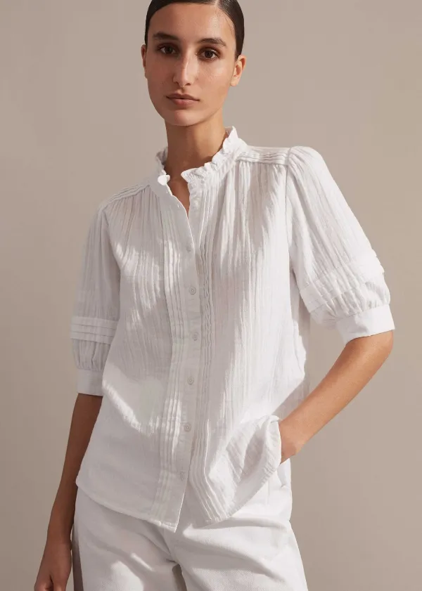 ME+EM Cheesecloth Blouse | Women Blouses