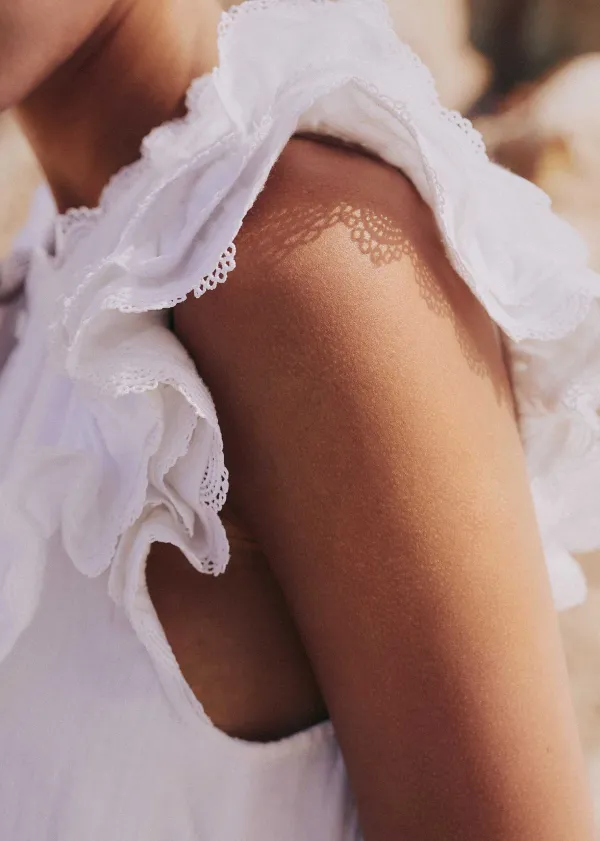 cheesecloth_frill_short_swing_dress__belt_2.webp ME+EM Cheesecloth Frill Short Swing Dress + Belt | Women Short Dresses