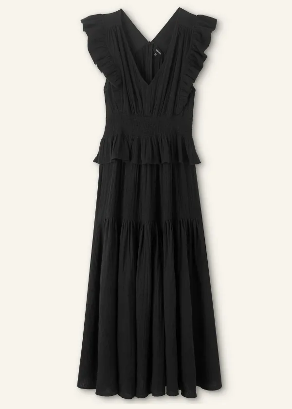 ME+EM Cheesecloth Maxi Dress | Women Maxi Dresses