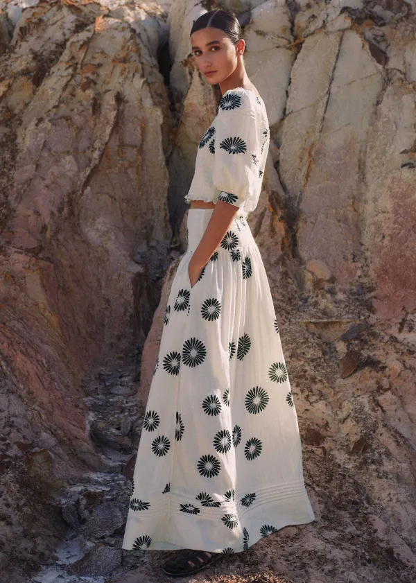 cheesecloth_modern_daisy_print_coord_2.webp ME+EM Cheesecloth Modern Daisy Print Co-Ord | Women Suits And Co-Ords