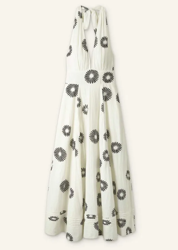 ME+EM Cheesecloth Modern Daisy Print Maxi Dress | Women Maxi Dresses