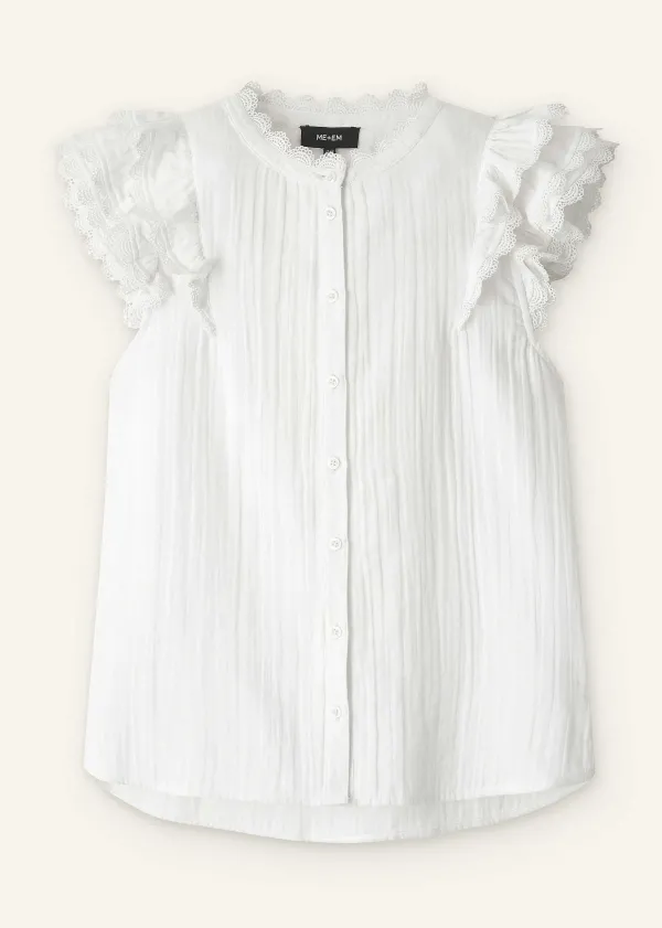 cheesecloth_ruffle_sleeveless_blouse_2.webp ME+EM Cheesecloth Ruffle Sleeveless Blouse | Women Blouses