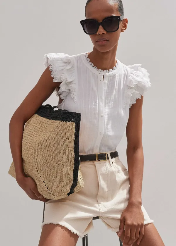 cheesecloth_ruffle_sleeveless_blouse_6.webp ME+EM Cheesecloth Ruffle Sleeveless Blouse | Women Blouses