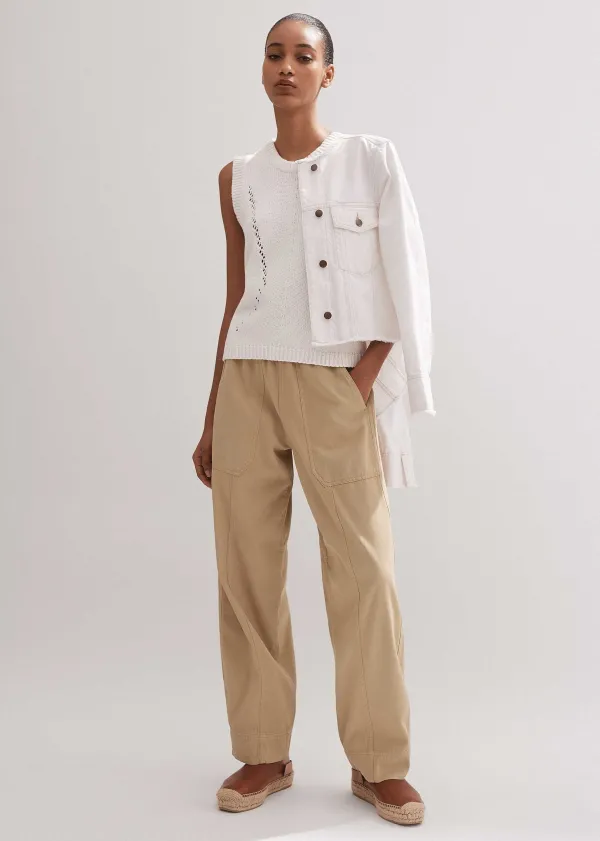 ME+EM Chunky Cotton Fashioned Vest | Women Vests