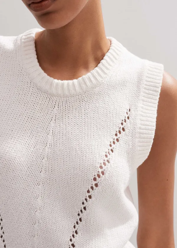 chunky_cotton_fashioned_vest_5.webp ME+EM Chunky Cotton Fashioned Vest | Women Vests