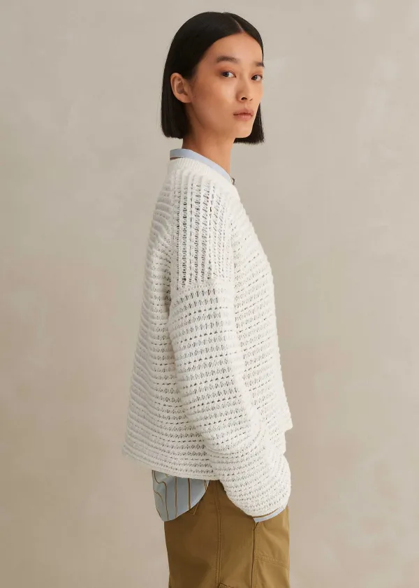 chunky_cotton_open_stitch_box_jumper_4.webp ME+EM Chunky Cotton Open Stitch Box Jumper | Women Jumpers