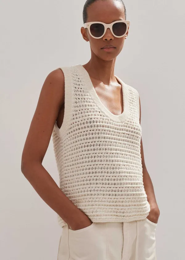 chunky_cotton_open_stitch_vest_3.webp ME+EM Chunky Cotton Open Stitch Vest | Women Vests