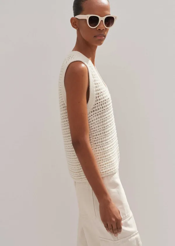 chunky_cotton_open_stitch_vest_4.webp ME+EM Chunky Cotton Open Stitch Vest | Women Vests