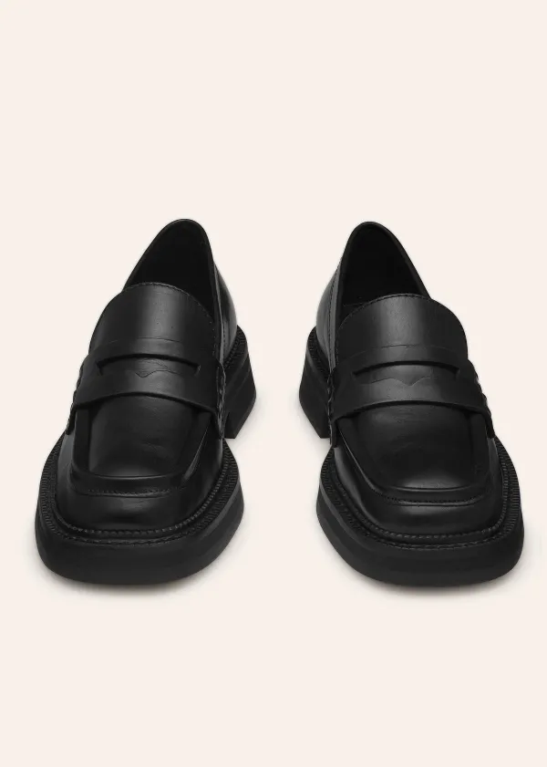 ME+EM Chunky Square Toe Loafer | Women Flat Shoes