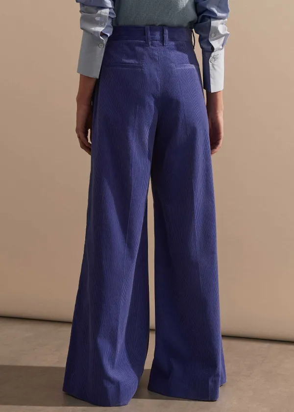 ME+EM Corduroy Flared Man Pant | Women Wide-Leg Trousers