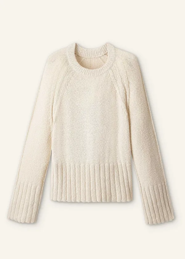 cotton_boucl_relaxed_jumper_3.webp ME+EM Cotton Boucl Relaxed Jumper | Women Jumpers