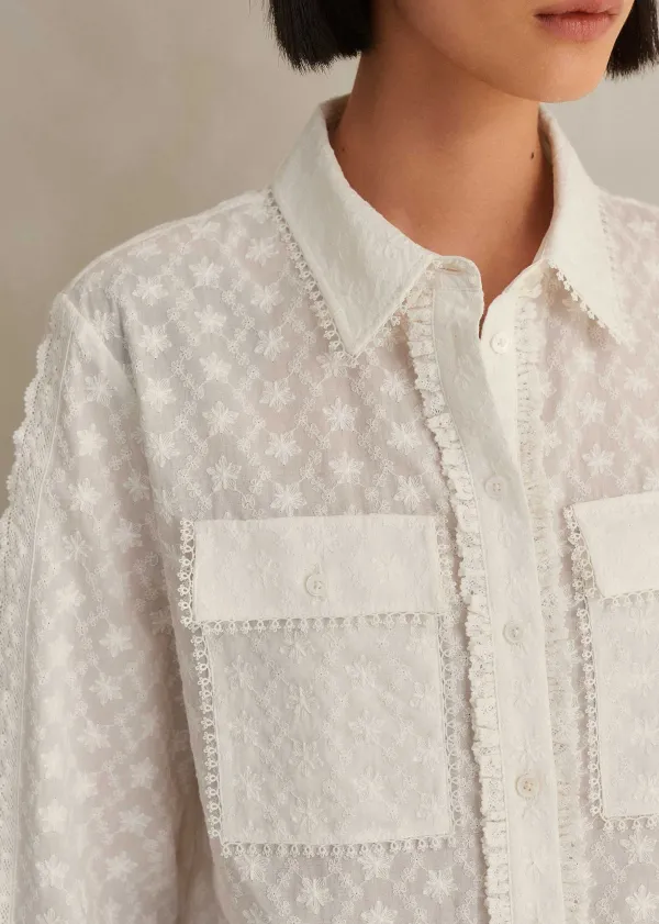 cotton_broderie_cropped_jacket_blouse_5.webp ME+EM Cotton Broderie Cropped Jacket Blouse | Women Blouses