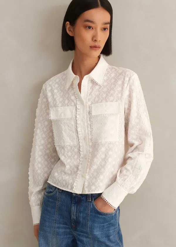 cotton_broderie_cropped_jacket_blouse_6.webp ME+EM Cotton Broderie Cropped Jacket Blouse | Women Blouses