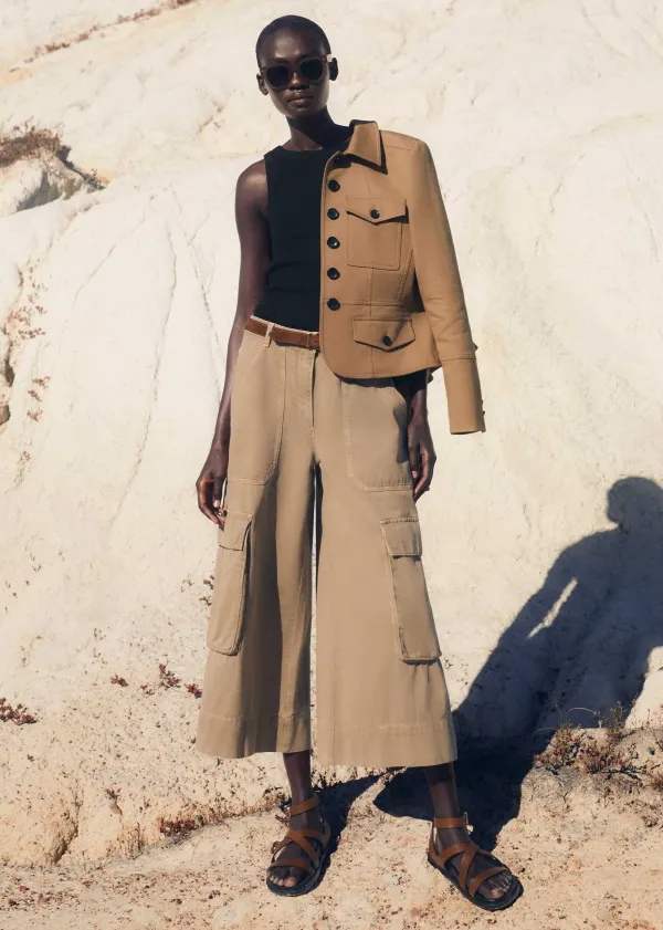 cotton_cargo_culotte_2.webp ME+EM Cotton Cargo Culotte | Women Wide-Leg Trousers