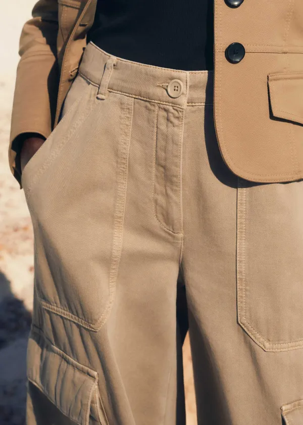 cotton_cargo_culotte_3.webp ME+EM Cotton Cargo Culotte | Women Wide-Leg Trousers