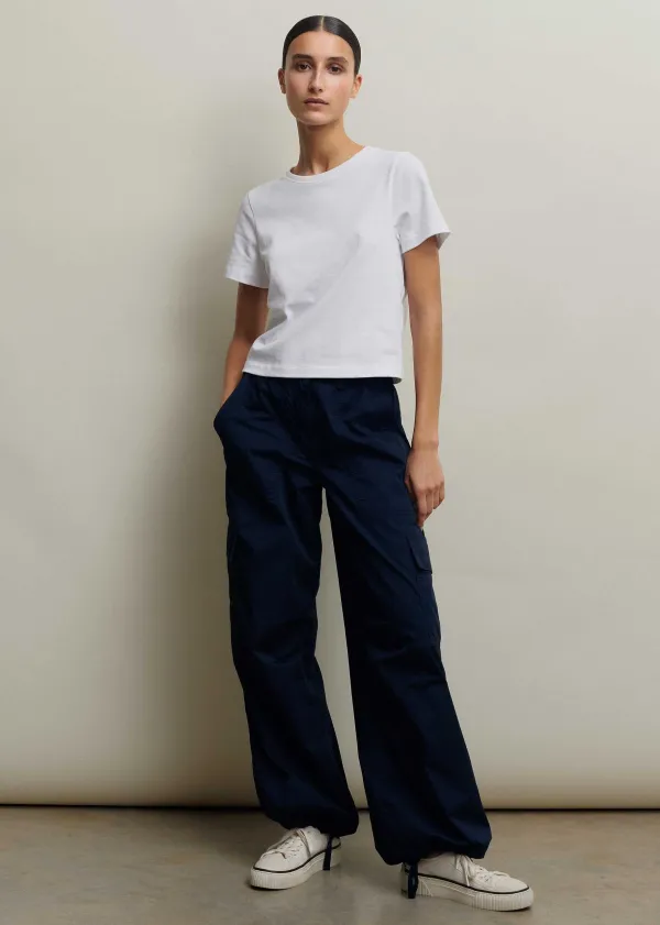 cotton_crop_tee_2.webp ME+EM Cotton Crop Tee | Women T-Shirts