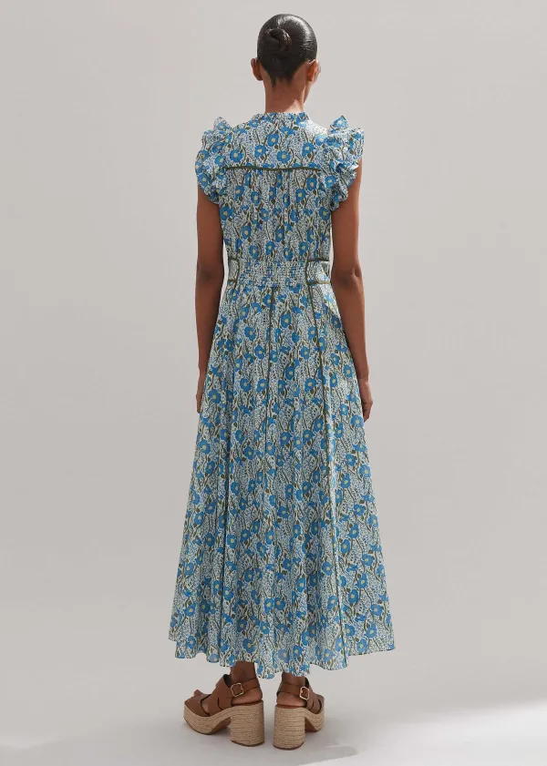 ME+EM Cotton English Garden Print Maxi Dress | Women Maxi Dresses