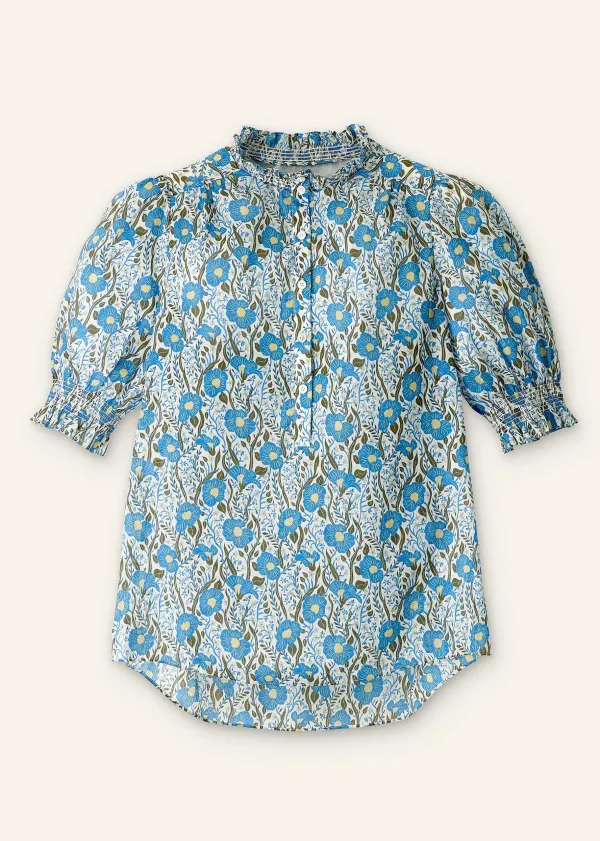 cotton_english_garden_print_top_2.webp ME+EM Cotton English Garden Print Top | Women Blouses