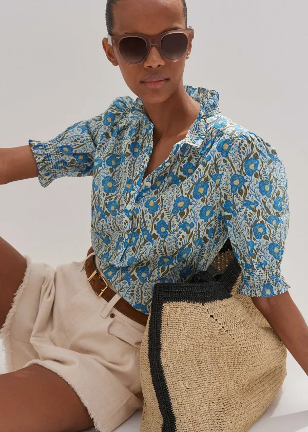 cotton_english_garden_print_top_4.webp ME+EM Cotton English Garden Print Top | Women Blouses