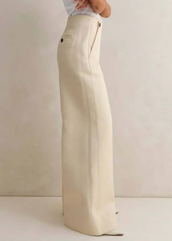 cotton_herringbone_wideleg_trouser_4.webp ME+EM Cotton Herringbone Wide-Leg Trouser | Women Wide-Leg Trousers