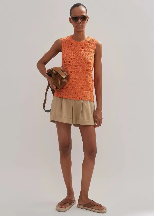 cotton_lace_stitch_knit_vest_2.webp ME+EM Cotton Lace Stitch Knit Vest | Women Vests