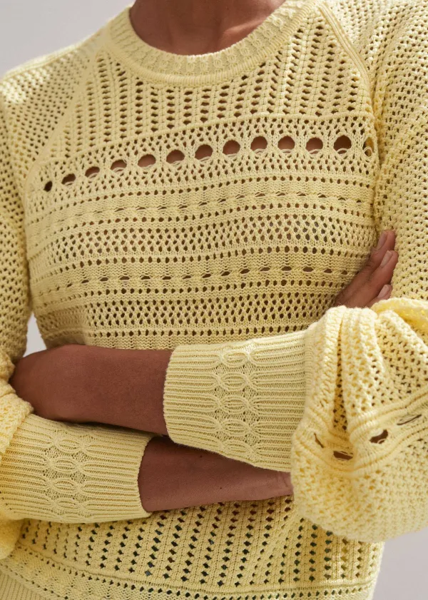 cotton_lace_stitch_raglan_sleeve_jumper_4-1.webp ME+EM Cotton Lace Stitch Raglan Sleeve Jumper | Women Jumpers