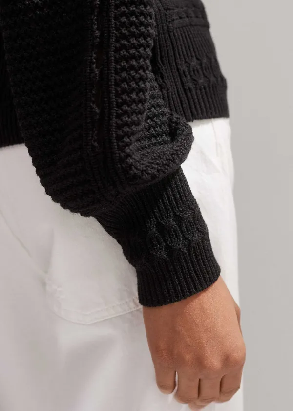 cotton_lace_stitch_raglan_sleeve_jumper_4.webp ME+EM Cotton Lace Stitch Raglan Sleeve Jumper | Women Jumpers