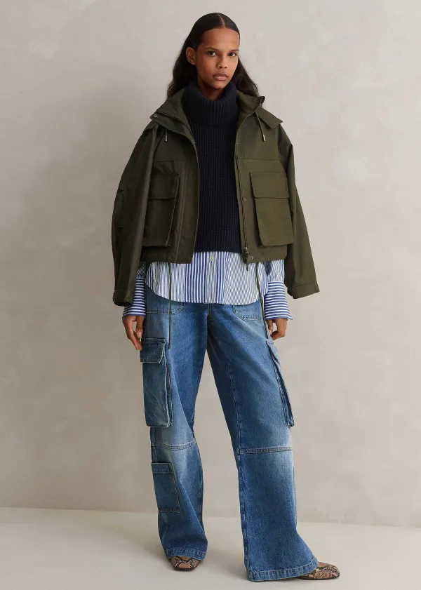 ME+EM Cotton Merino Rib Layering Vest + Snood | Women Vests