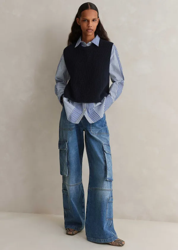 cotton_merino_rib_layering_vest__snood_6.webp ME+EM Cotton Merino Rib Layering Vest + Snood | Women Vests