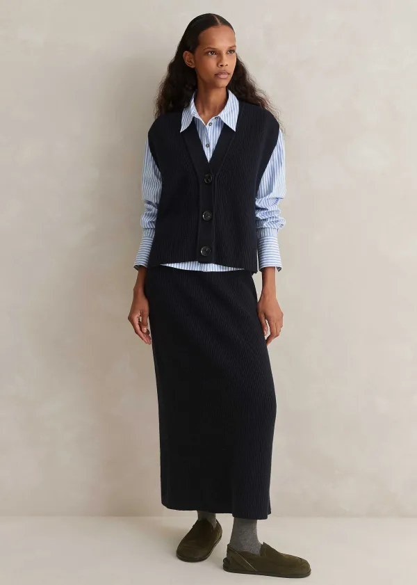 cotton_merino_rib_straight_maxi_skirt_2.webp ME+EM Cotton Merino Rib Straight Maxi Skirt | Women Skirts