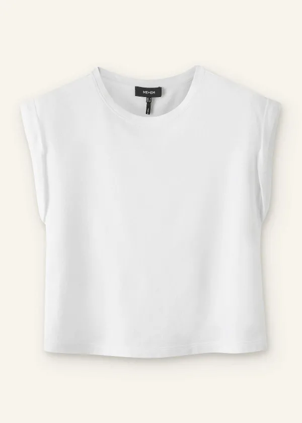 ME+EM Cotton Muscle Sweatshirt Tee | Women T-Shirts