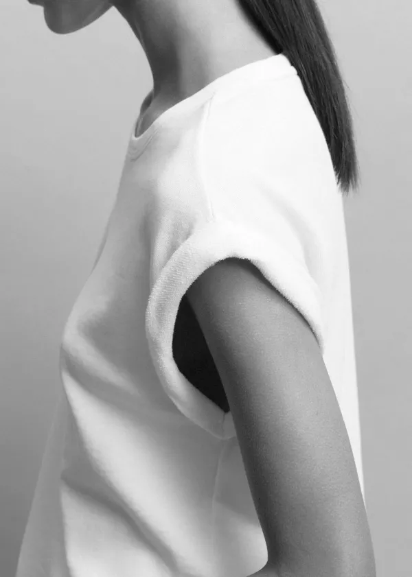 ME+EM Cotton Muscle Sweatshirt Tee | Women T-Shirts