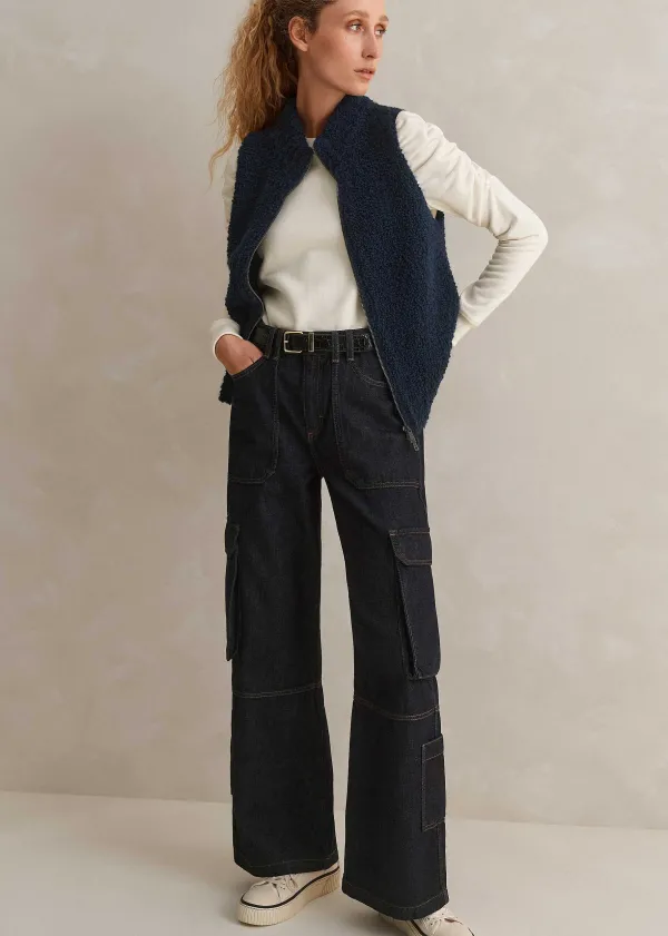 cotton_ruche_sleeve_sweatshirt_5.webp ME+EM Cotton Ruche Sleeve Sweatshirt | Women Sweatshirts & Long Sleeve Tops