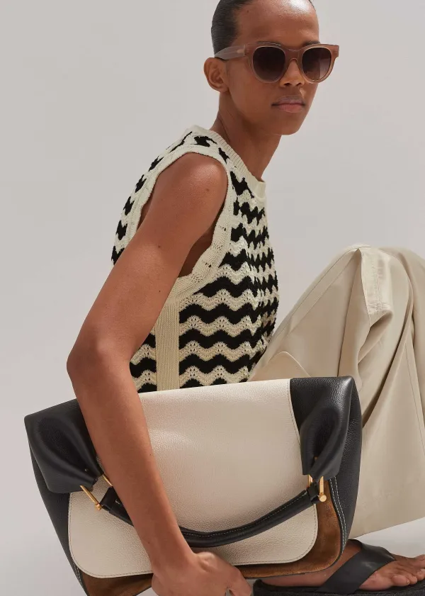 cotton_scallop_stripe_boxy_knit_vest_3.webp ME+EM Cotton Scallop Stripe Boxy Knit Vest | Women Vests