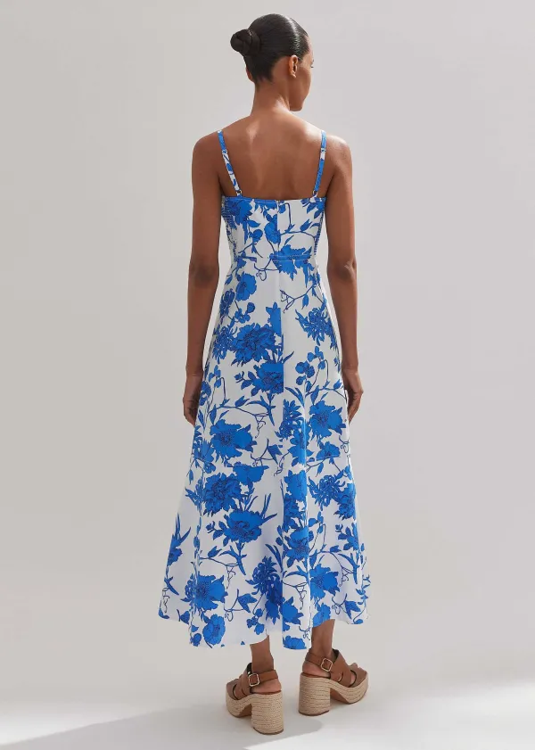 cotton_scribbled_flower_print_maxi_dress_3.webp ME+EM Cotton Scribbled Flower Print Maxi Dress | Women Maxi Dresses