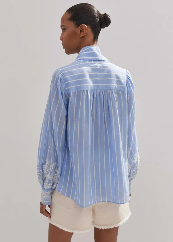 cotton_voile_lace_embroidered_top__tie_4.webp ME+EM Cotton Voile Lace Embroidered Top + Tie | Women Blouses