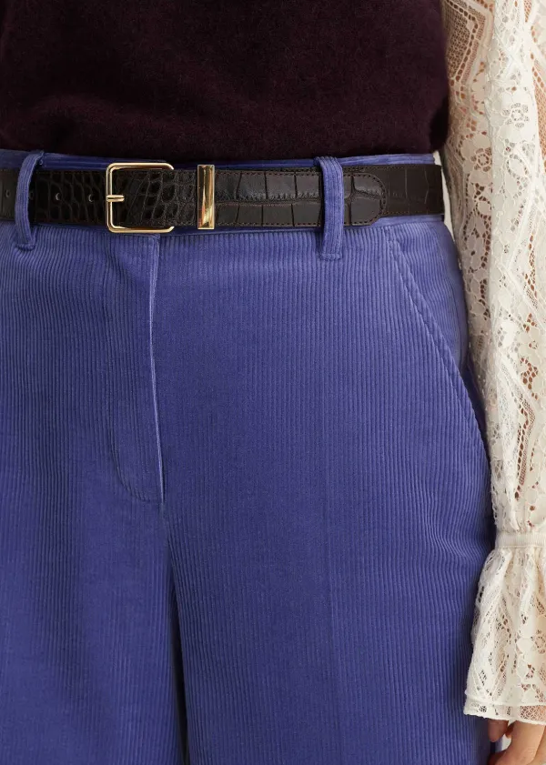 crocembossed_leather_belt_3.webp ME+EM Croc-Embossed Leather Belt | Women Belts And Jewellery