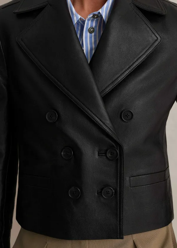 cropped_leather_military_jacket_5.webp ME+EM Cropped Leather Military Jacket | Women Crop Jackets